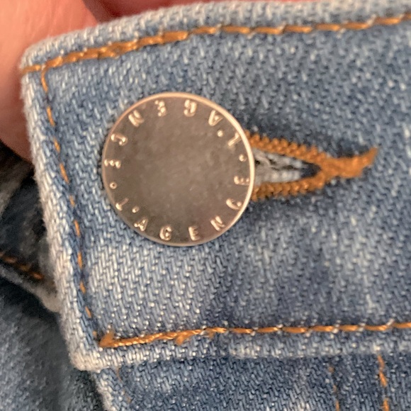 L’Agence Women Light Blue Jeans Size 25 Pre-Owned Raw Hem - Picture 8 of 11